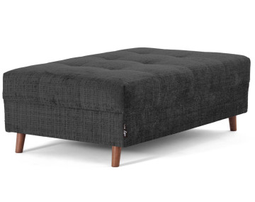 Pouf en velours texturé Rune