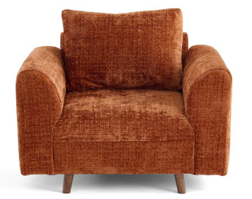 Fauteuil en velours texturé...