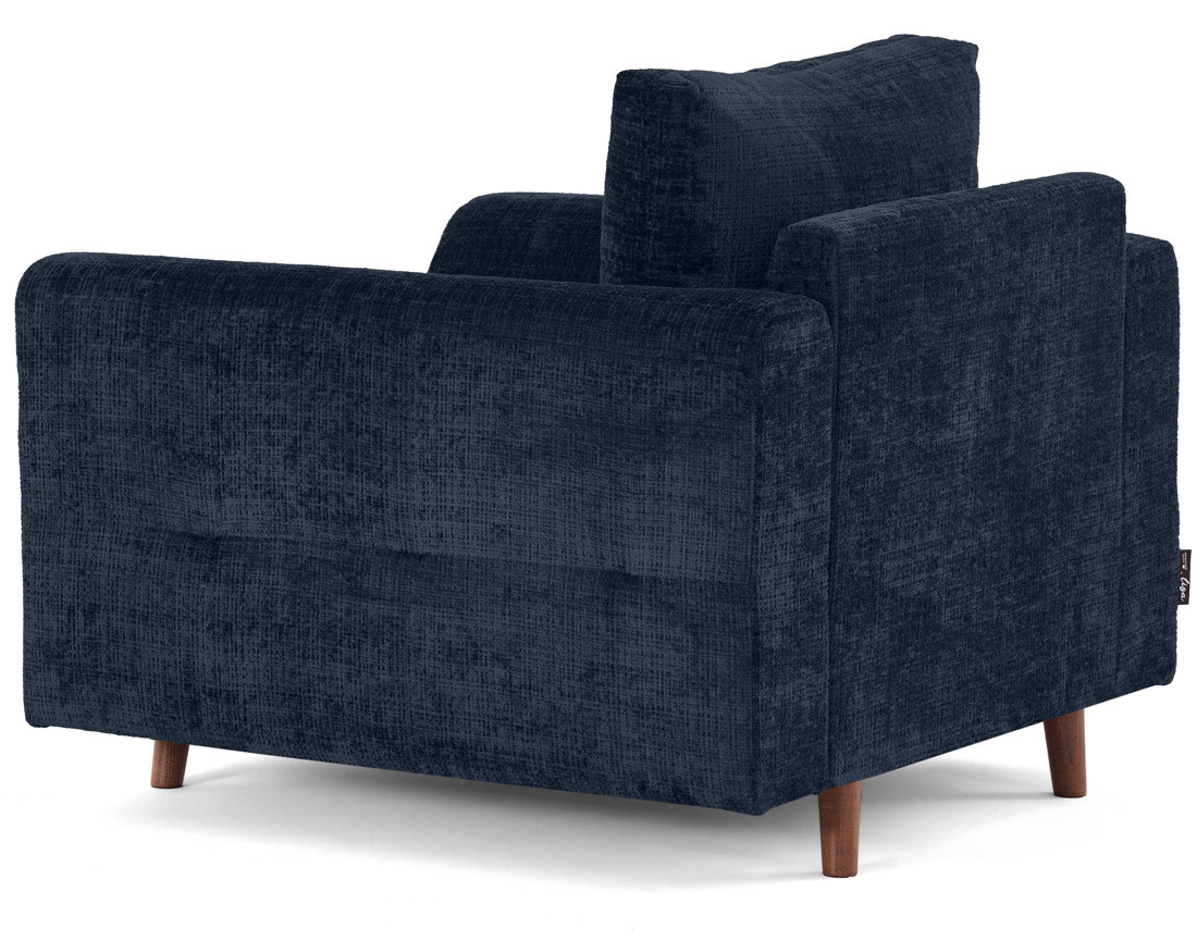 Fauteuil en velours texturé Rune