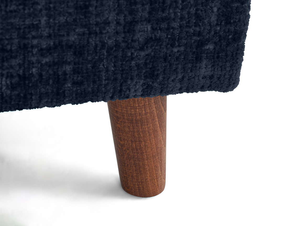 Fauteuil en velours texturé Rune