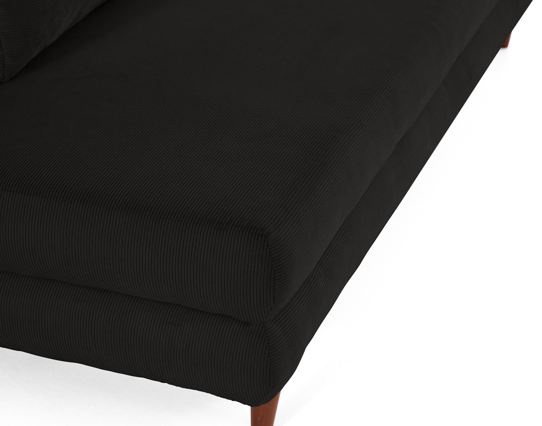 Canapé 3 places convertible avec coffre en velours côtelé Wonder