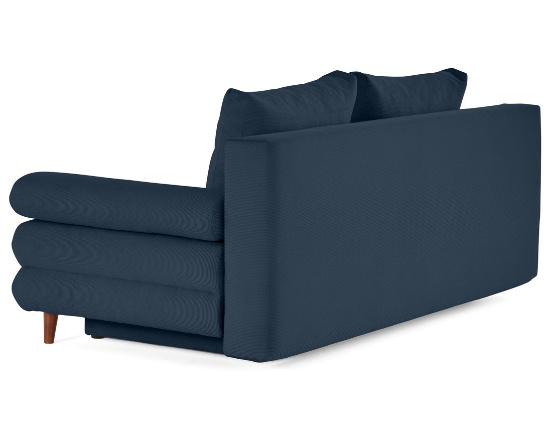 Canapé 3 places convertible avec coffre en velours côtelé Wonder