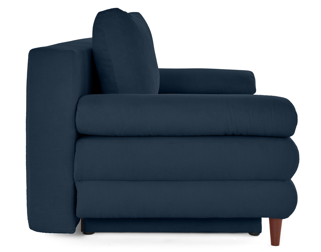 Canapé 3 places convertible avec coffre en velours côtelé Wonder