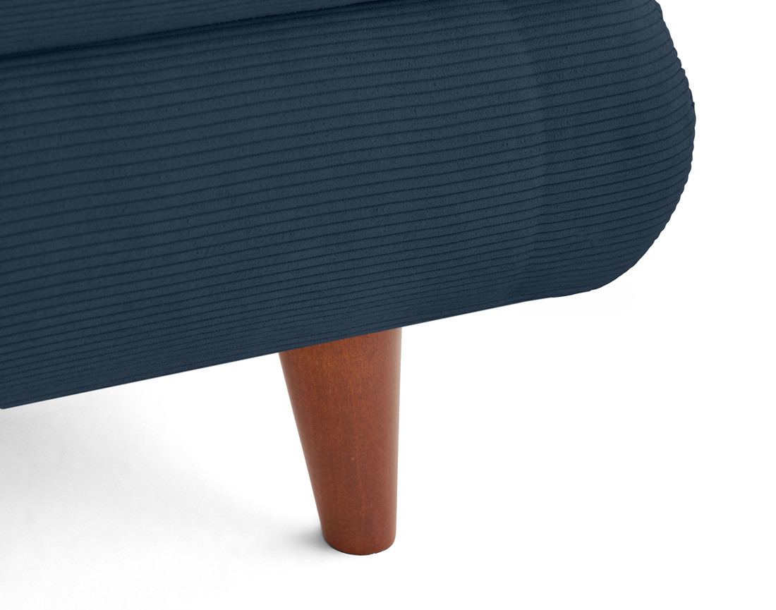 Canapé 3 places convertible avec coffre en velours côtelé Wonder