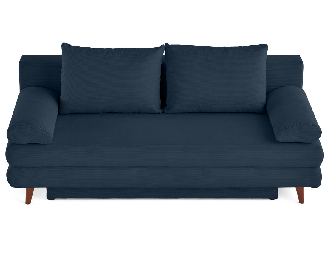 Canapé 3 places convertible avec coffre en velours côtelé Wonder