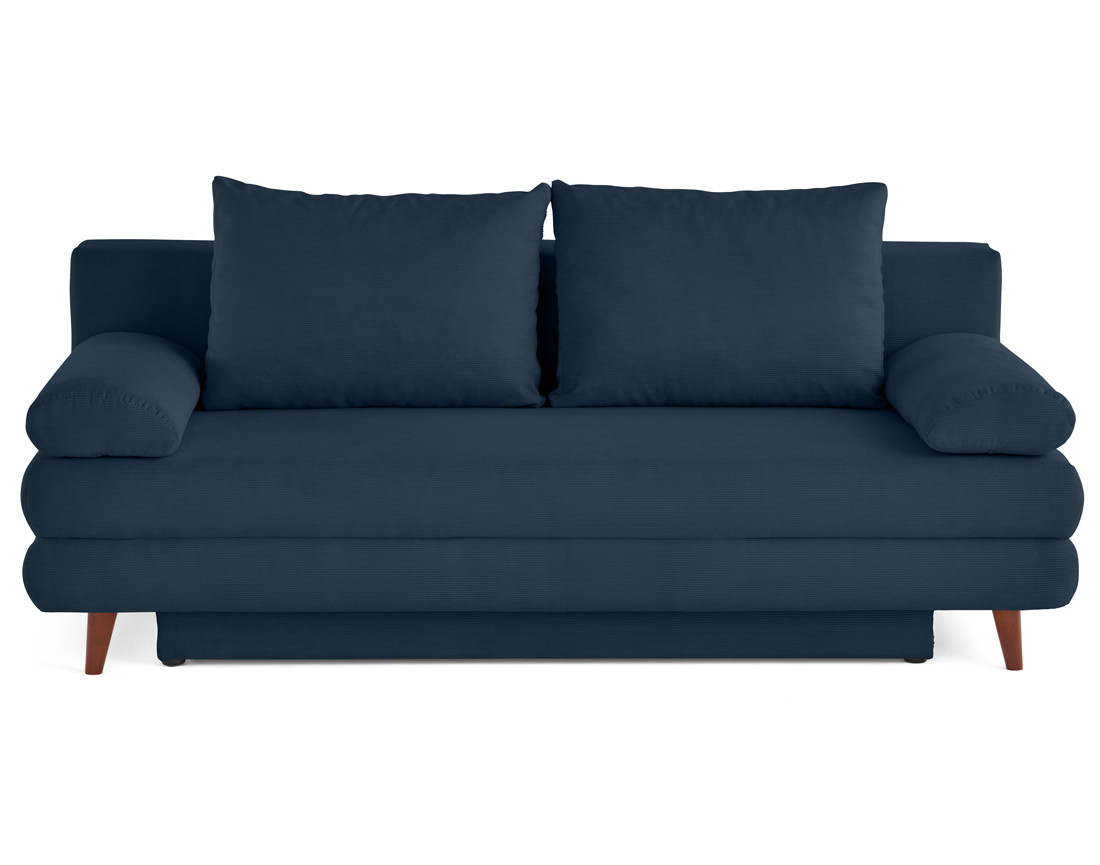 Canapé 3 places convertible avec coffre en velours côtelé Wonder