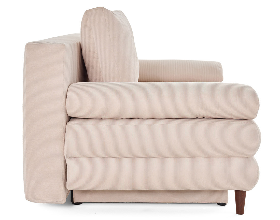 Canapé 3 places convertible avec coffre en velours côtelé Wonder