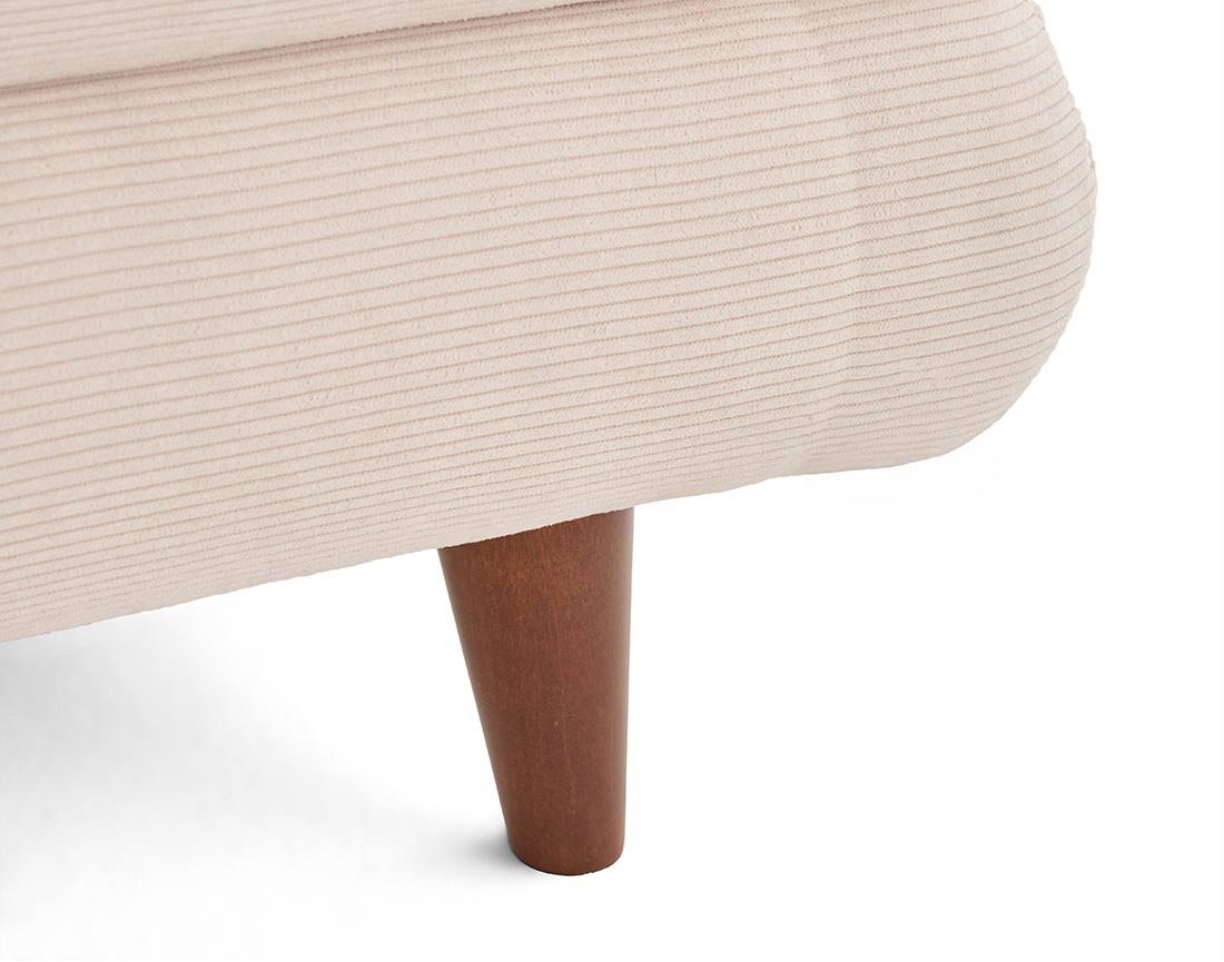 Canapé 3 places convertible avec coffre en velours côtelé Wonder