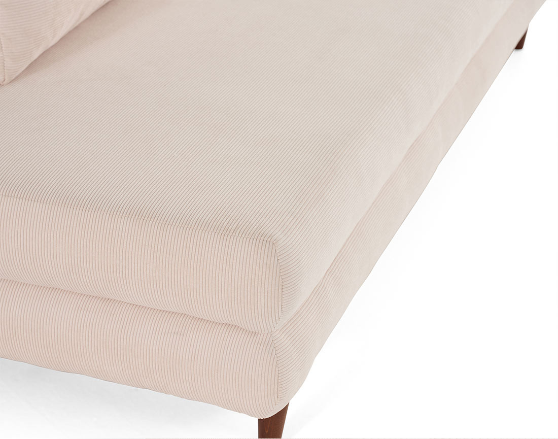 Canapé 3 places convertible avec coffre en velours côtelé Wonder