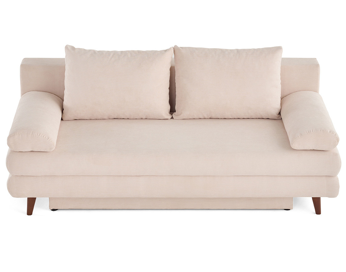 Canapé 3 places convertible avec coffre en velours côtelé Wonder