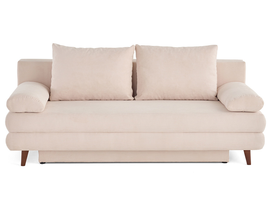 Canapé 3 places convertible avec coffre en velours côtelé Wonder