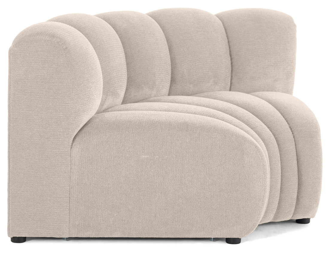 Module d'angle réversible en tissu texturé Debbie