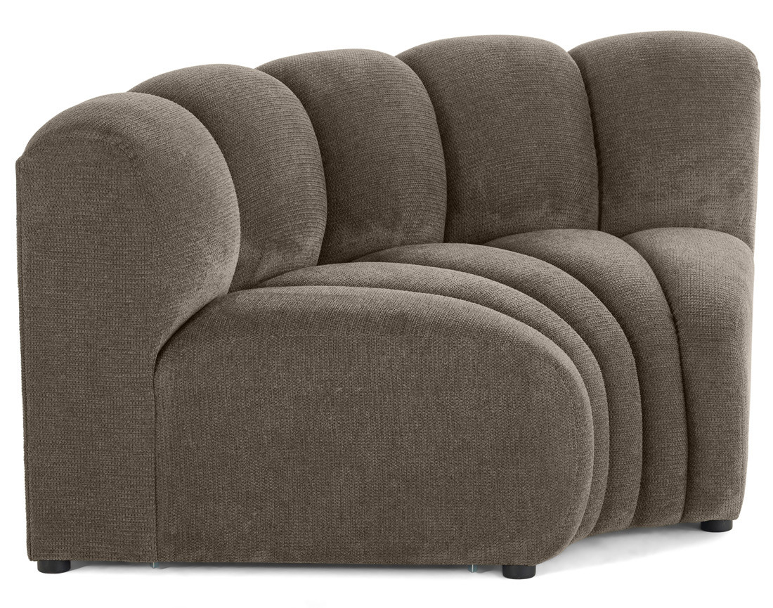 Module d'angle réversible en tissu texturé Debbie