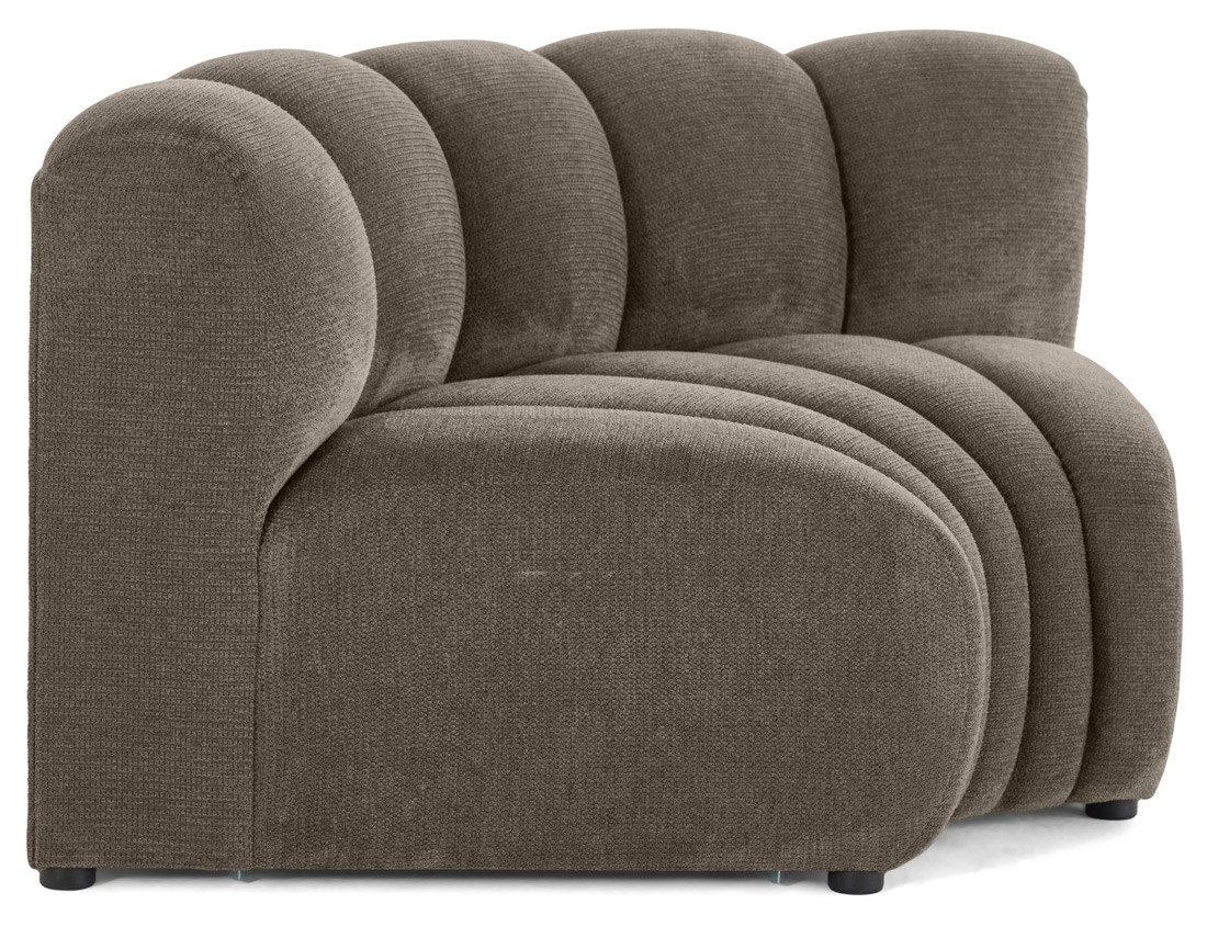 Module d'angle réversible en tissu texturé Debbie