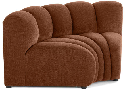 Module d'angle réversible en tissu texturé Debbie