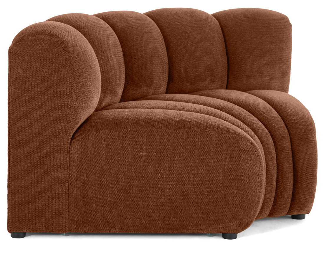 Module d'angle réversible en tissu texturé Debbie