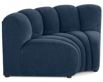 Module d'angle réversible en tissu texturé Debbie