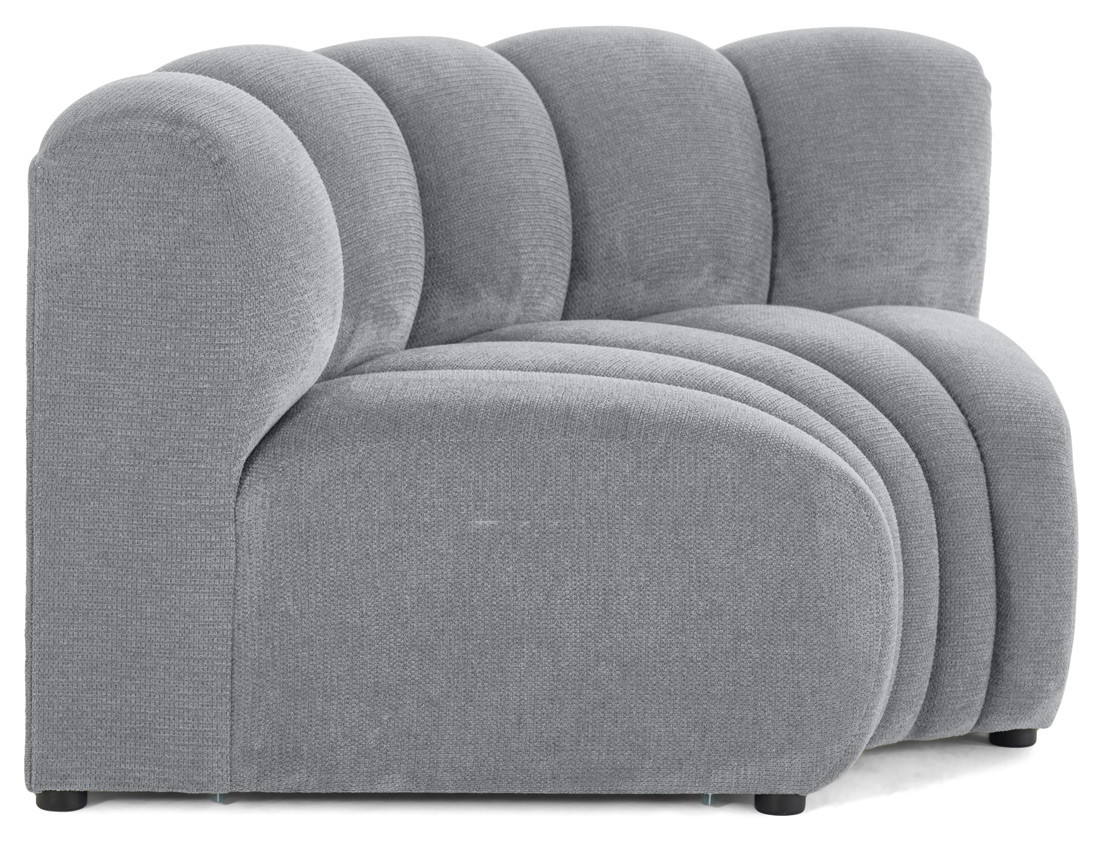 Module d'angle réversible en tissu texturé Debbie