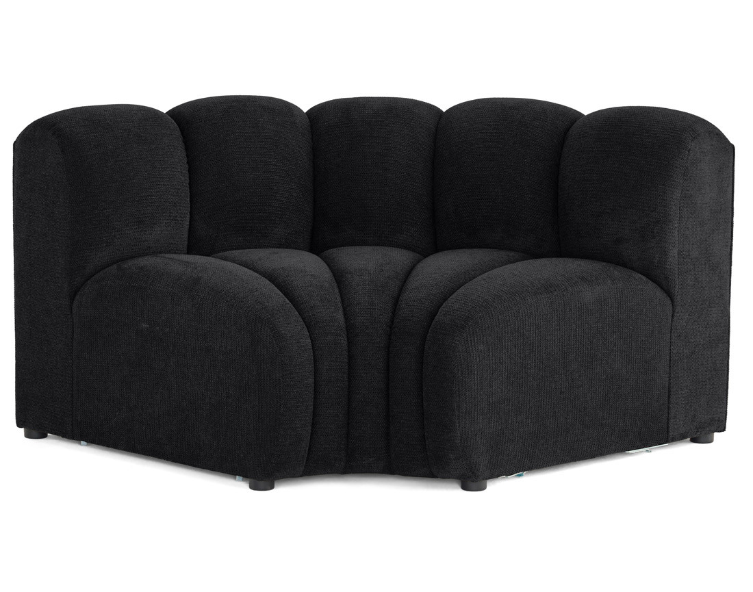 Module d'angle réversible en tissu texturé Debbie