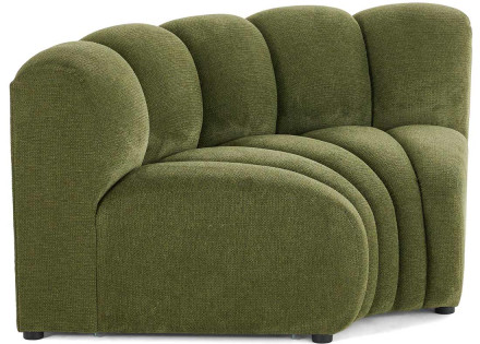 Module d'angle réversible en tissu texturé Debbie