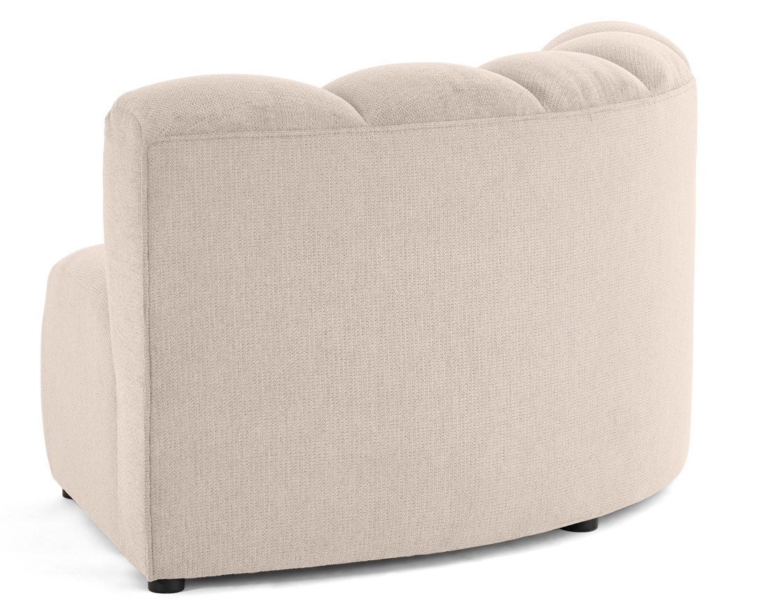 Module d'angle réversible en tissu texturé Debbie