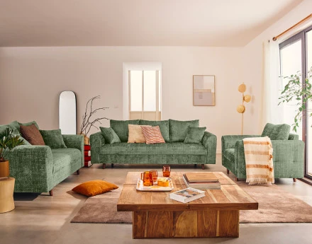 Canapé droit 2 places en...