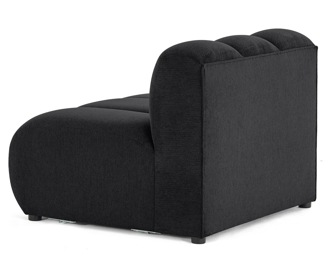 Module d'assise sans accoudoirs en tissu texturé Debbie Module d'assise sans accoudoirs en tissu texturé Debbie