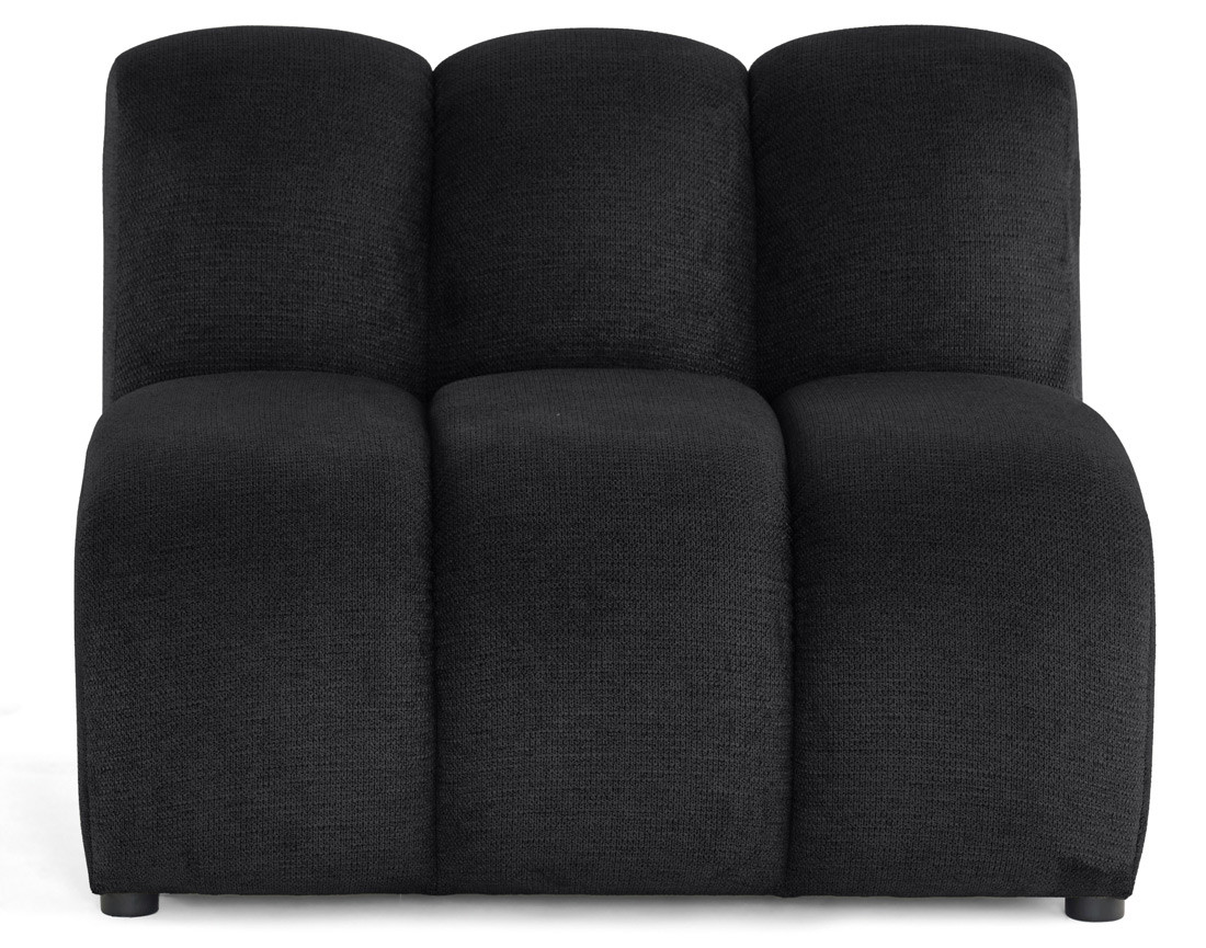 Module d'assise sans accoudoirs en tissu texturé Debbie Module d'assise sans accoudoirs en tissu texturé Debbie