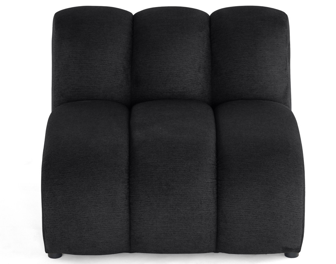 Module d'assise sans accoudoirs en tissu texturé Debbie Module d'assise sans accoudoirs en tissu texturé Debbie