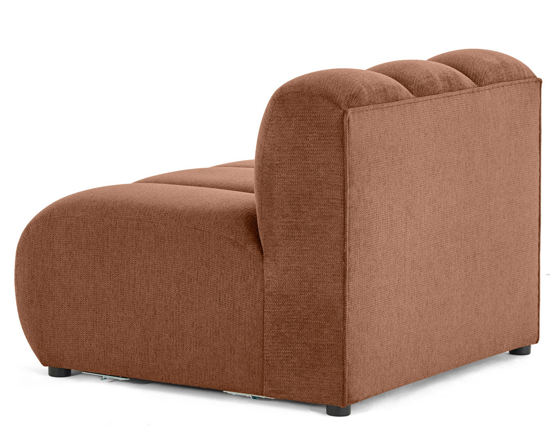 Module d'assise sans accoudoirs en tissu texturé Debbie Module d'assise sans accoudoirs en tissu texturé Debbie