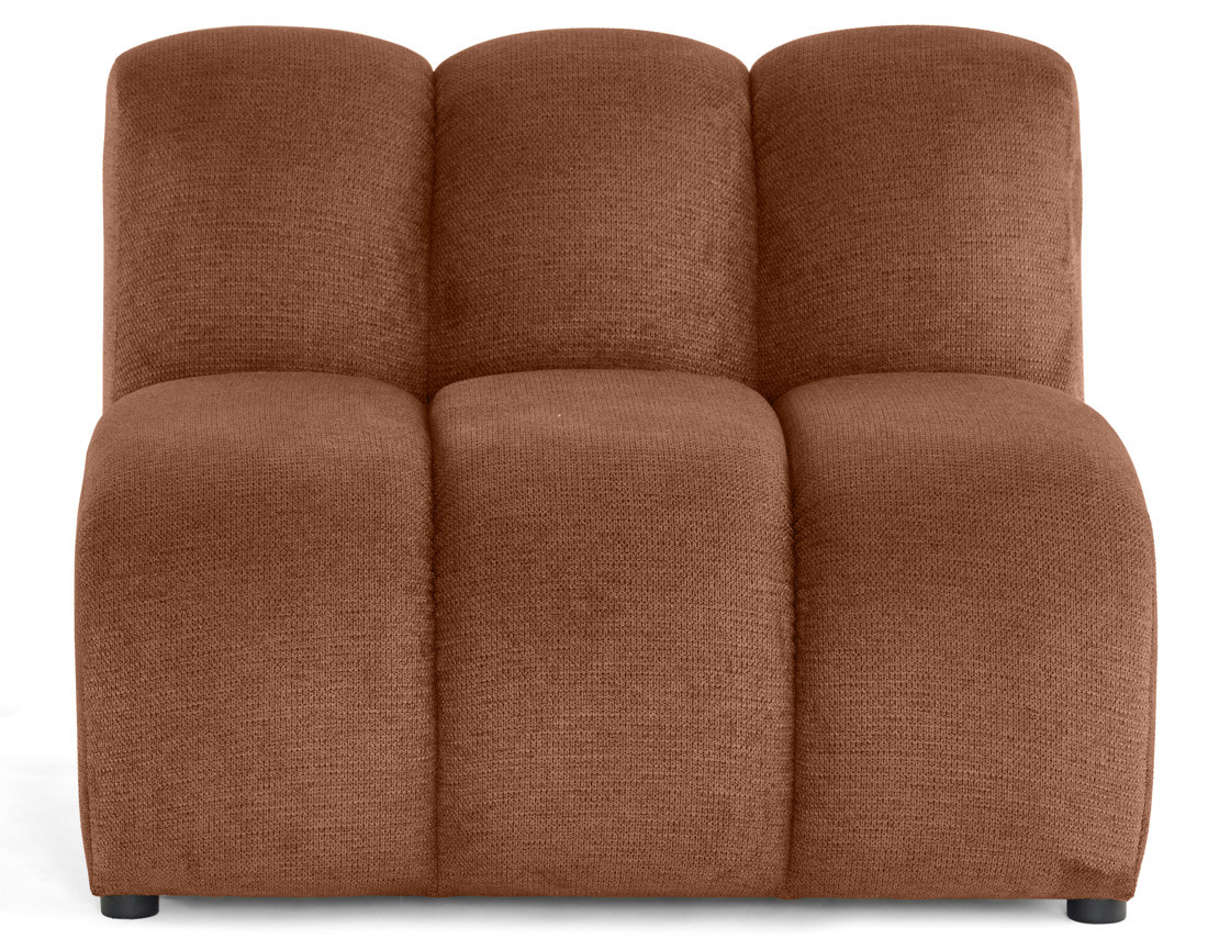 Module d'assise sans accoudoirs en tissu texturé Debbie Module d'assise sans accoudoirs en tissu texturé Debbie