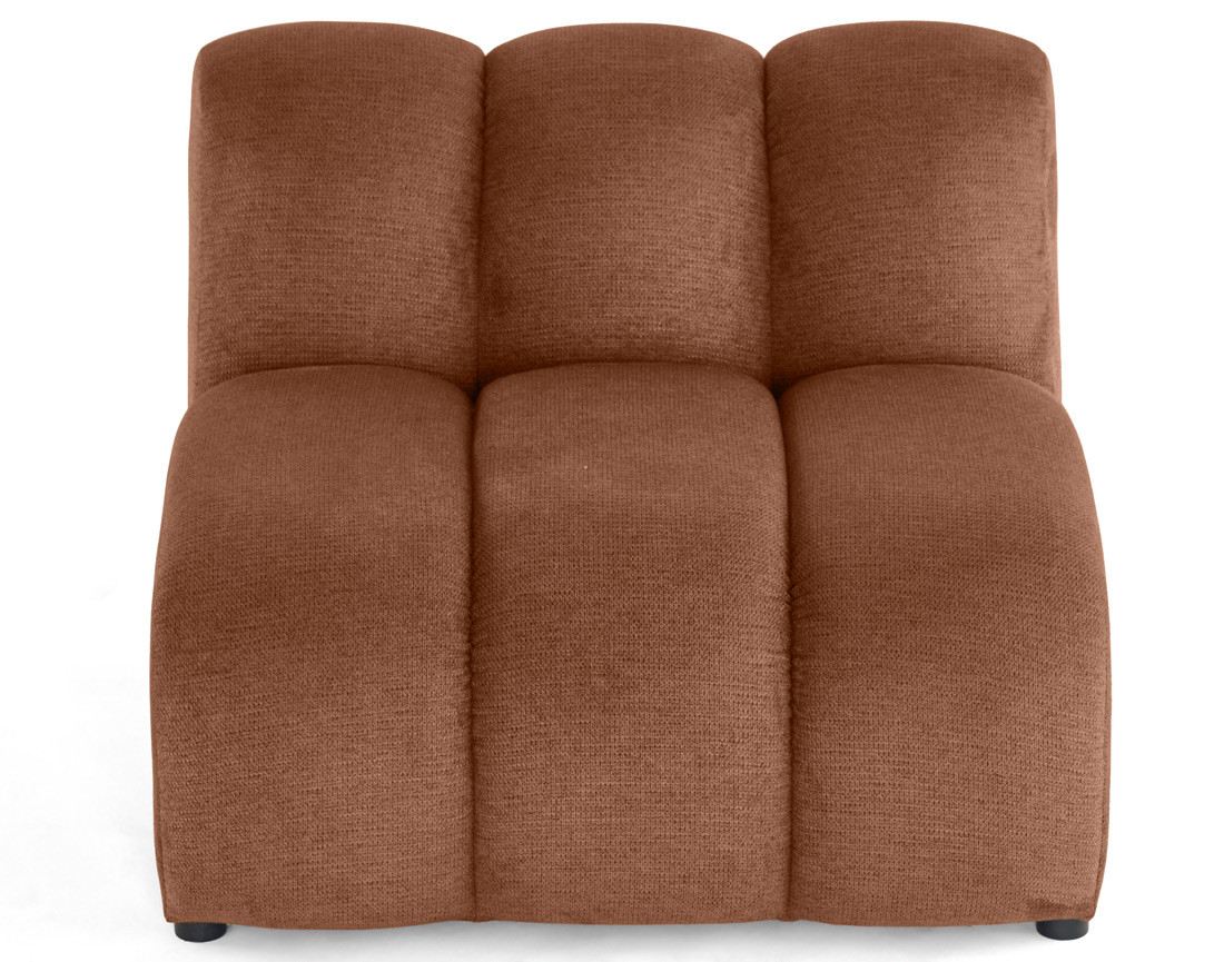 Module d'assise sans accoudoirs en tissu texturé Debbie Module d'assise sans accoudoirs en tissu texturé Debbie