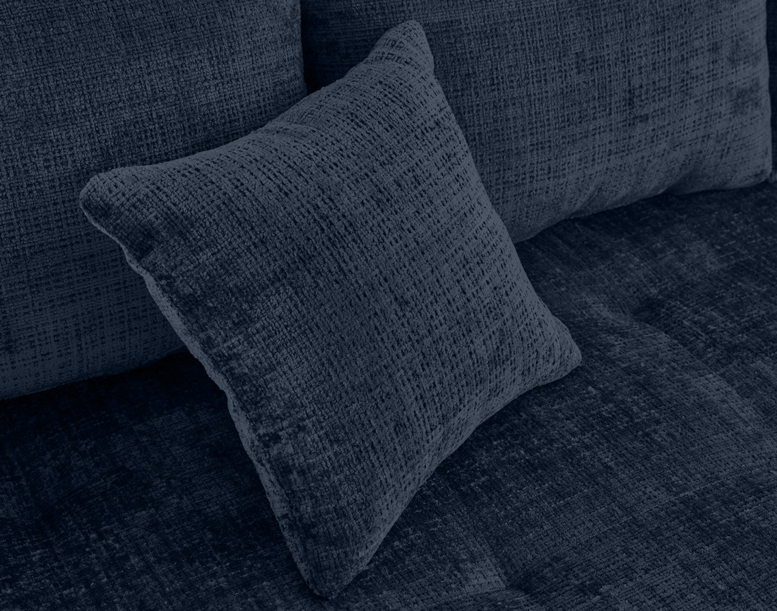 Canapé droit 3 places en velours texturé Rune Canapé droit 3 places en velours texturé Rune