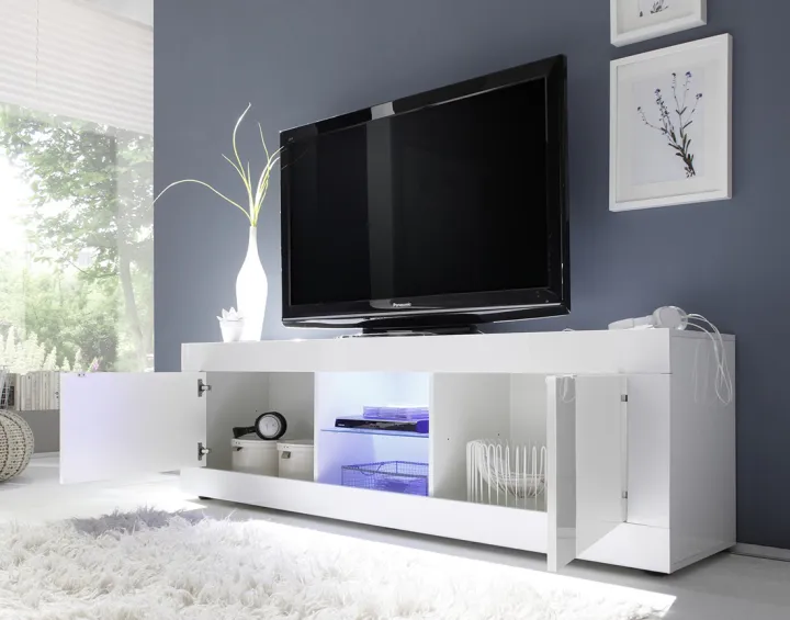 Meuble TV blanc 181 cm Milo