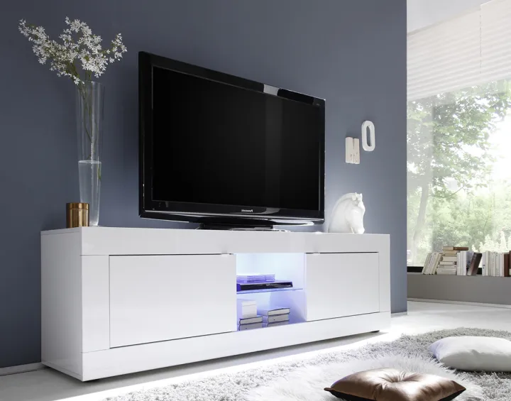 Meuble TV blanc 181 cm Milo