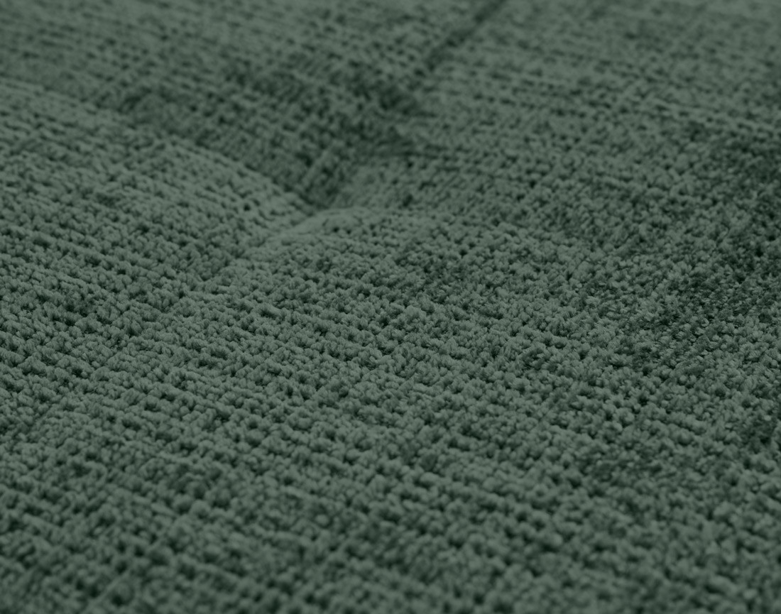 Canapé d'angle gauche 4 places en velours texturé Rune