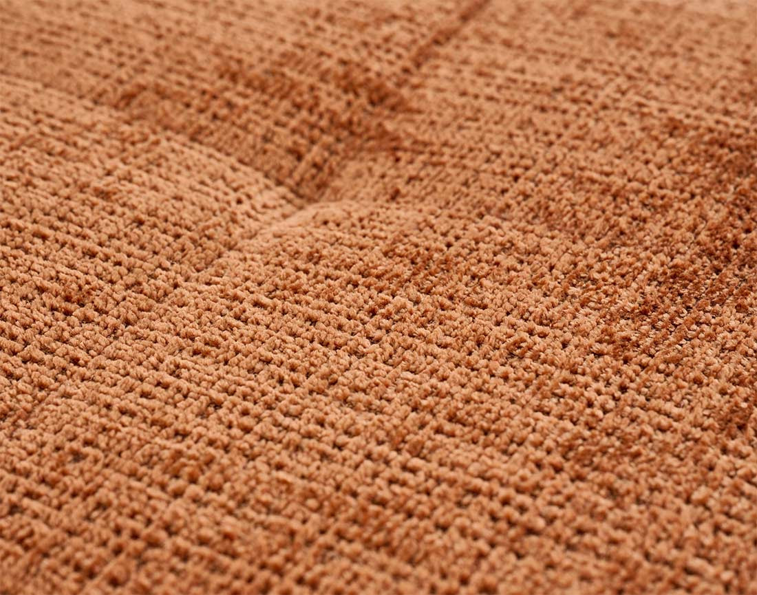 Canapé d'angle gauche 4 places en velours texturé Rune