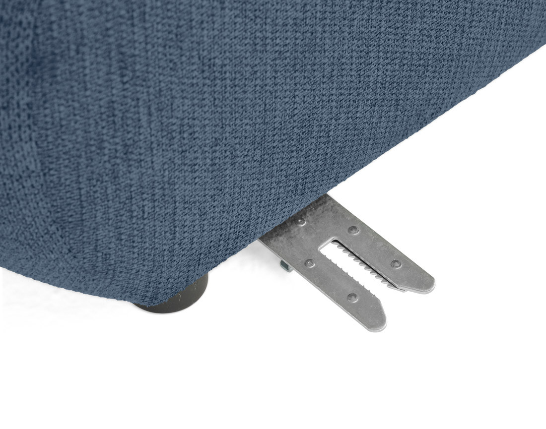 Canapé modulable d'angle gauche 5 places en tissu texturé Debbie