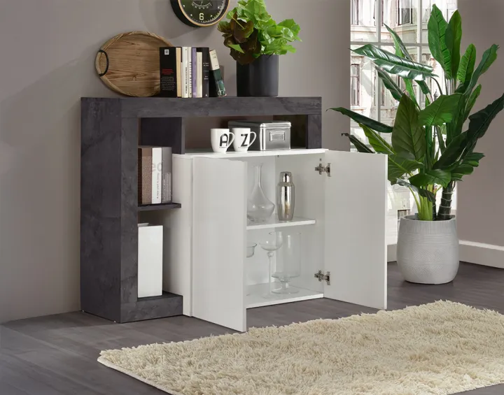 Buffet bas 2 portes 108 cm Lou