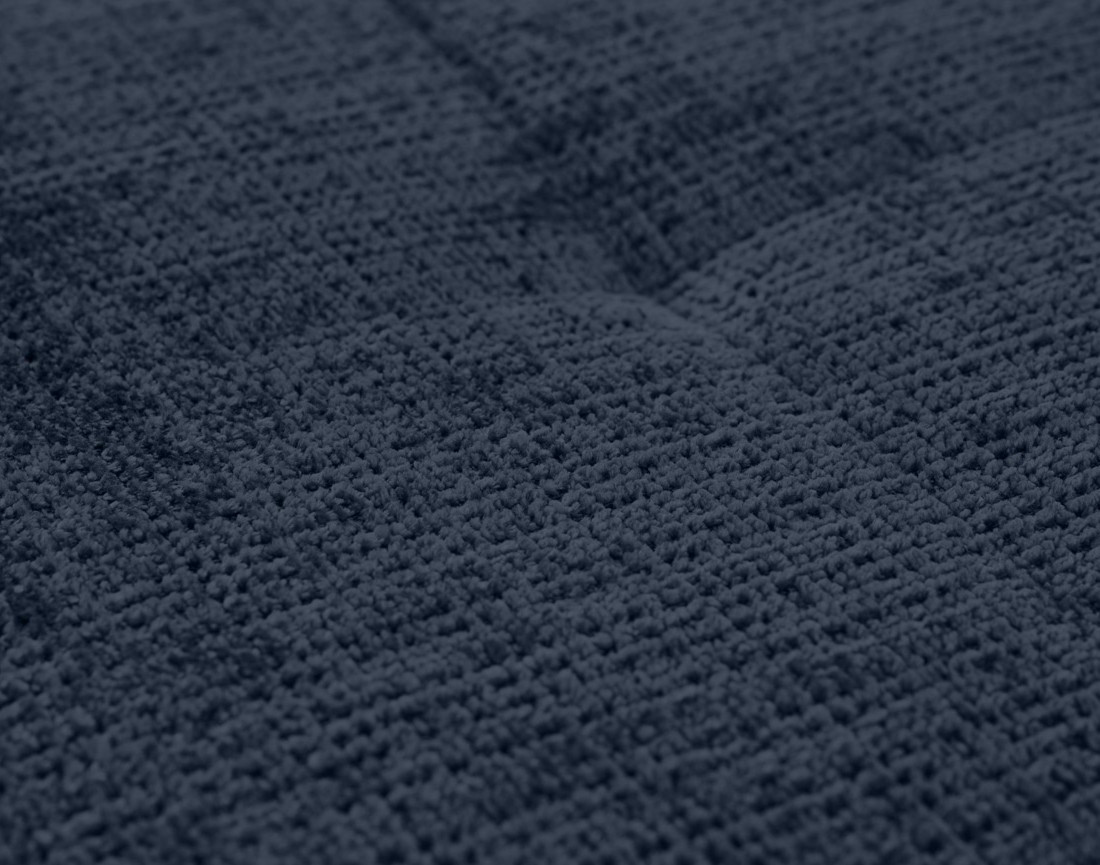 Canapé panoramique d'angle gauche 7 places en velours texturé Rune