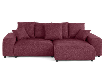 Canapé d'angle réversible convertible coffre en tissu moucheté Spice