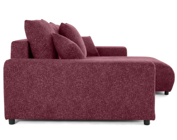 Canapé d'angle réversible convertible coffre en tissu moucheté Spice