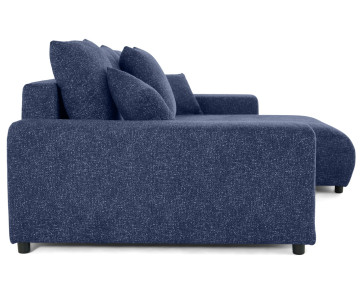 Canapé d'angle réversible convertible coffre en tissu moucheté Spice