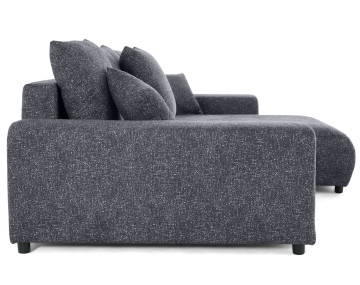 Canapé d'angle réversible convertible coffre en tissu moucheté Spice