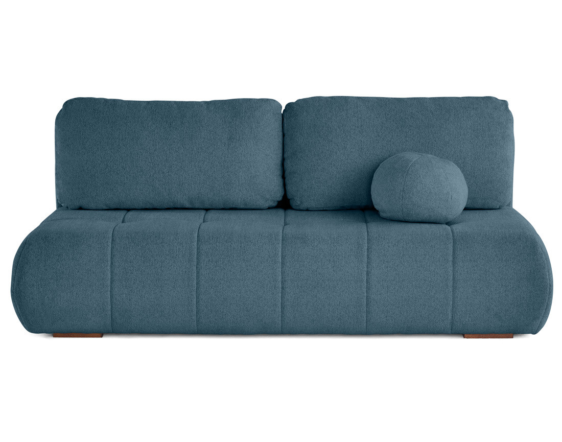 Canapé droit 3 places convertible avec coffre en tissu texturé Bowie Canapé droit 3 places convertible avec coffre en tissu texturé Bowie