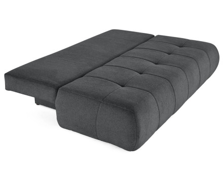 Canapé droit 3 places convertible avec coffre en tissu texturé Bowie