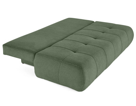 Canapé droit 3 places convertible avec coffre en tissu texturé Bowie