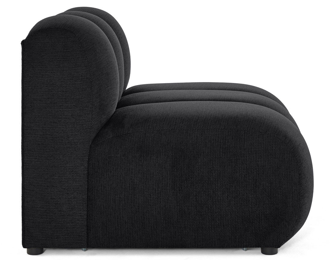 Module d'assise sans accoudoirs en tissu texturé Debbie Module d'assise sans accoudoirs en tissu texturé Debbie