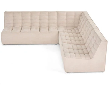 Canapé modulable d'angle réversible 5 places Ellie - Best Mobilier