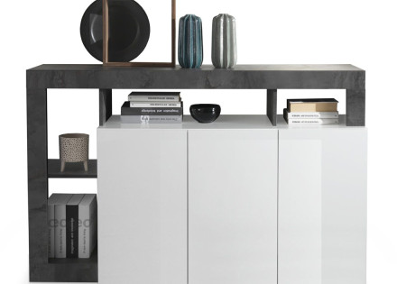 Buffet bas 3 portes 146 cm Lou